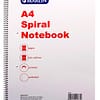 Marlin side spiral note book A4 100 page punched & perforated