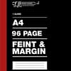 1 Quire / 96 pages A4 Counter Books Feint and Margin