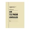 72p A5 Exercise Books Unruled