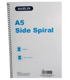 Marlin side spiral short hand pad A5 140 page