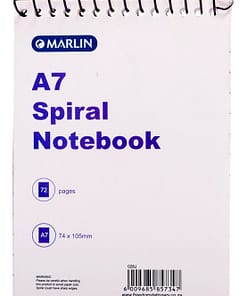 Marlin top spiral note book A7 72 page