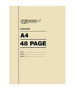 48p A4 Exam Books