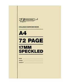 72p A4 College Books 17mm Speckled