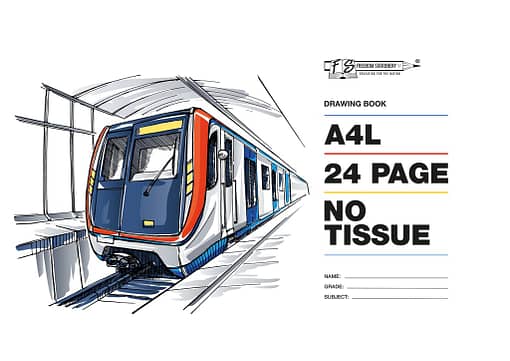 24p A4L Drawing Books - No Tissue