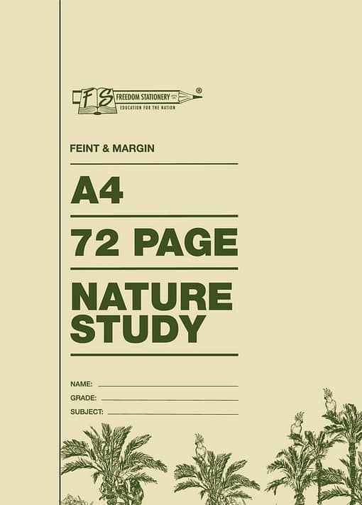 72p A4 Nature Study Books Feint and Margin